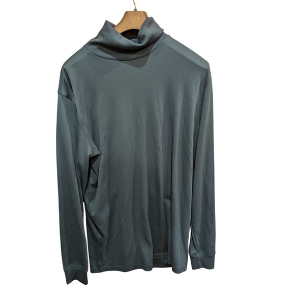 LANDS END Mens Casual or Dress Mock Turtle Neck Size LT Large‎ Tall Cotton - Picture 1 of 3